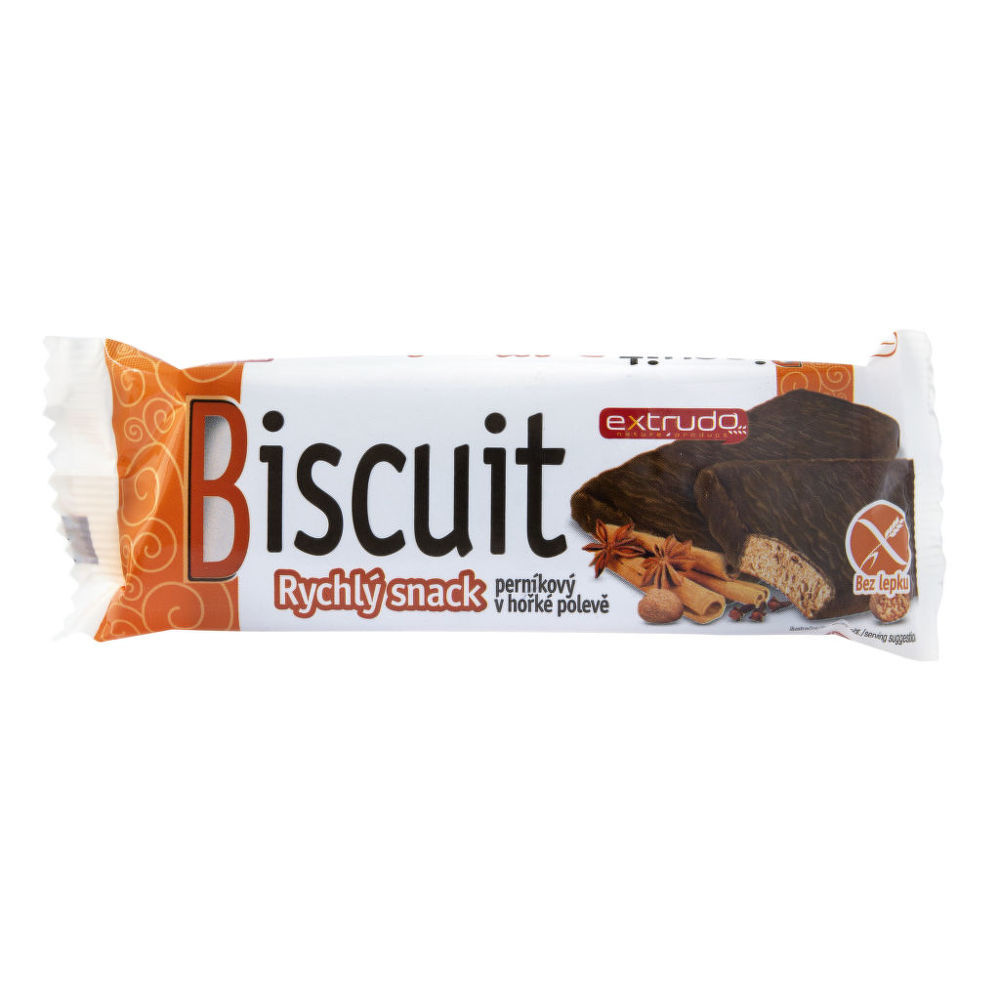 Biscuit snack perníkový v kakaové polevě 24 g Extrudo